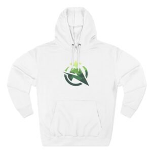 Ali-a Whiteout Logo Three-panel Fleece Hoodie