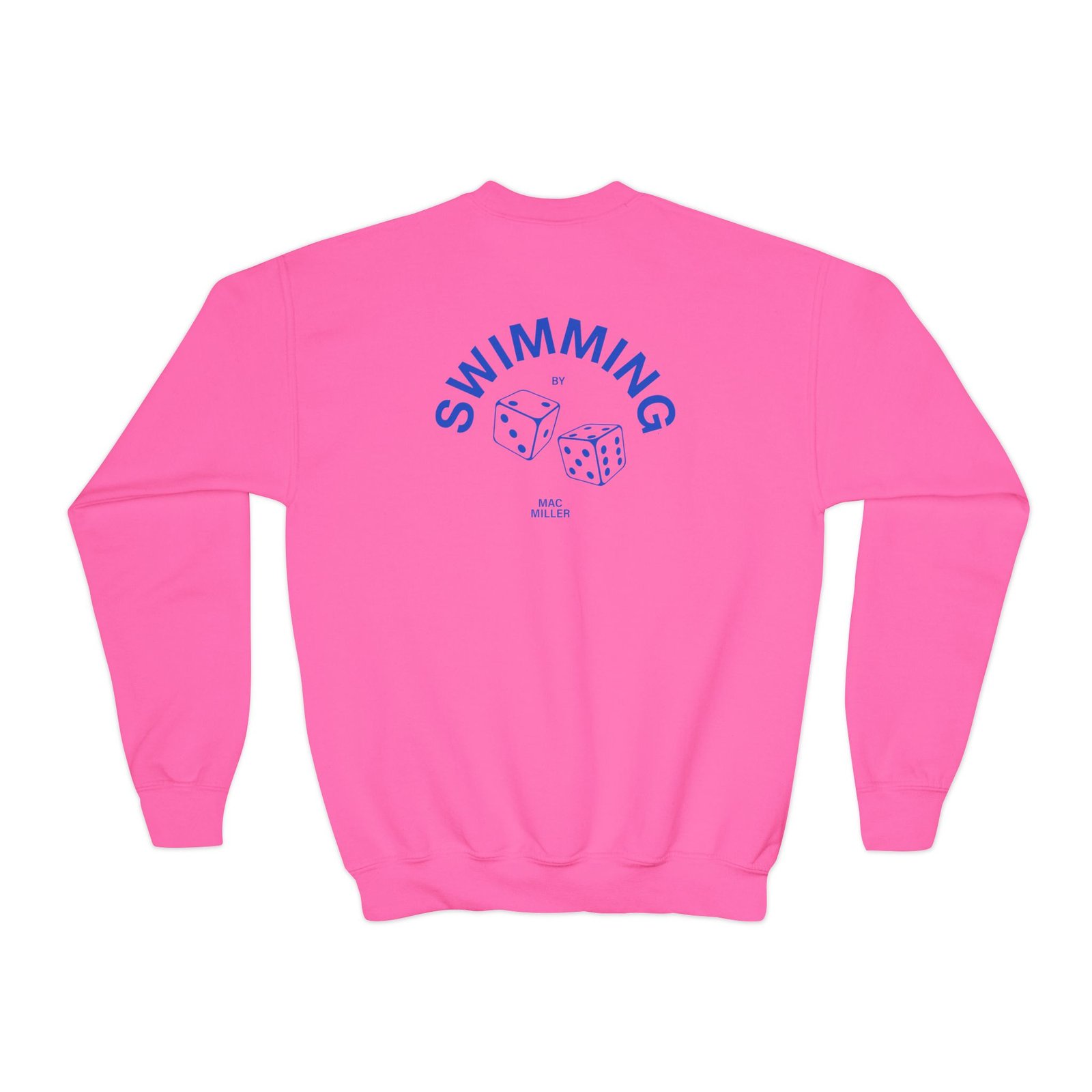 Youth Mac Miller Swimming Dice Crewneck Sweatshirt