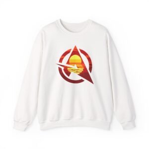 Ali-a Whiteout Logo Unisex Heavy Blend™ Crewneck Sweatshirt