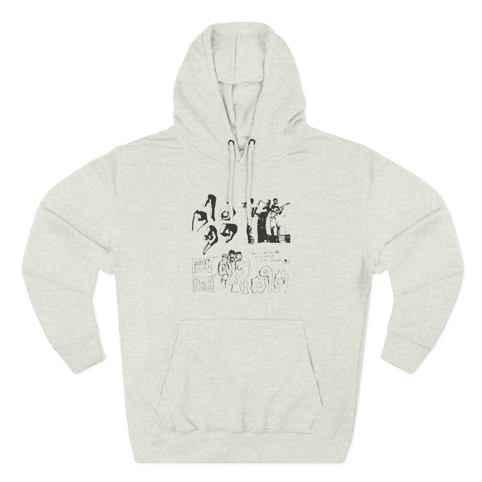 01099 Skizzen Three-Panel Fleece Hoodie