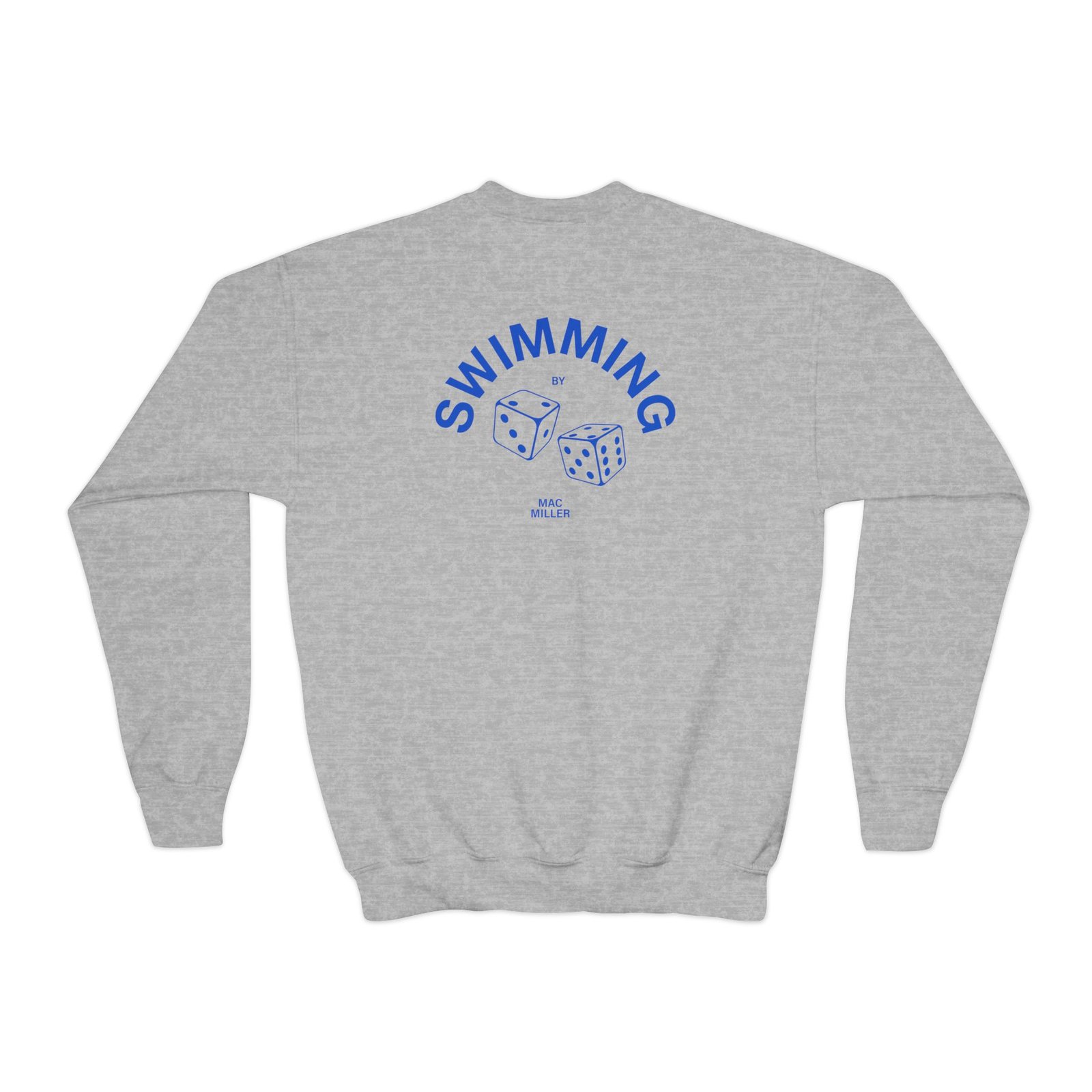 Youth Mac Miller Swimming Dice Crewneck Sweatshirt