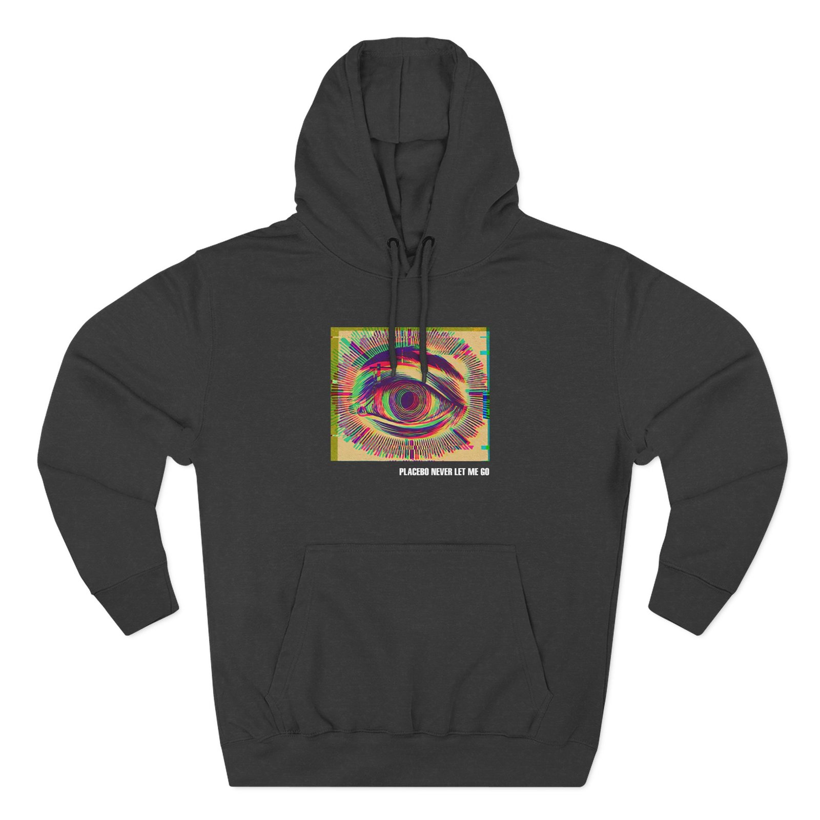 Placebo Glitch Eye Three-Panel Fleece Hoodie