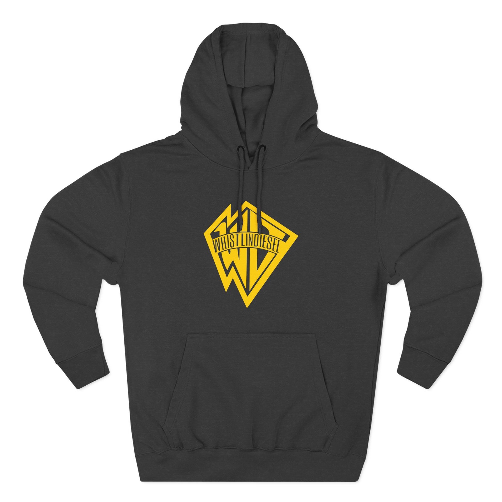 Whistlindiesel Gold LogoThree-Panel Fleece Hoodie