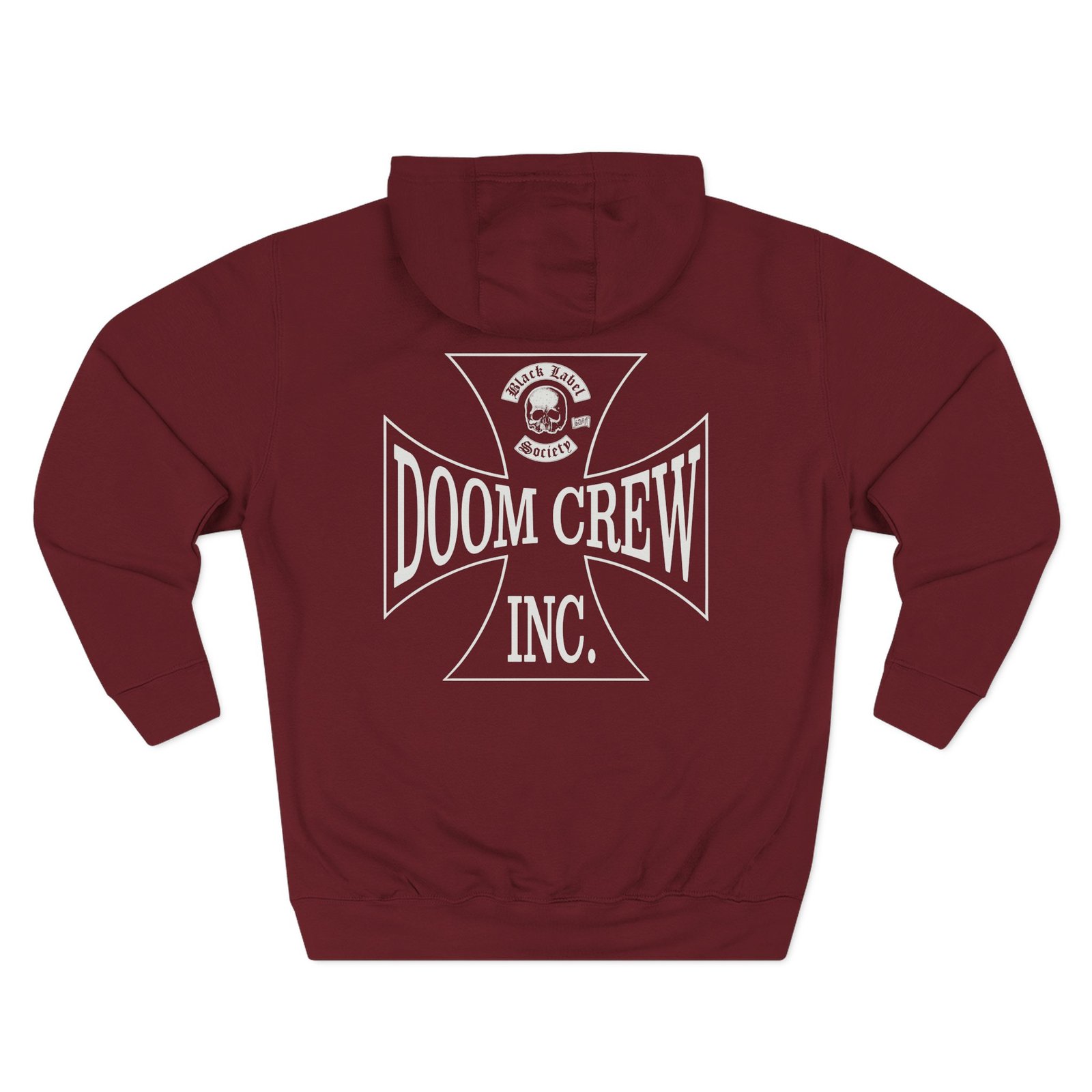 Black Label Society Doom Crew Inc. Collegiate Three-Panel Fleece Hoodie
