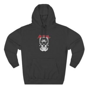 Merauder Cracked Skull Three-Panel Fleece Hoodie