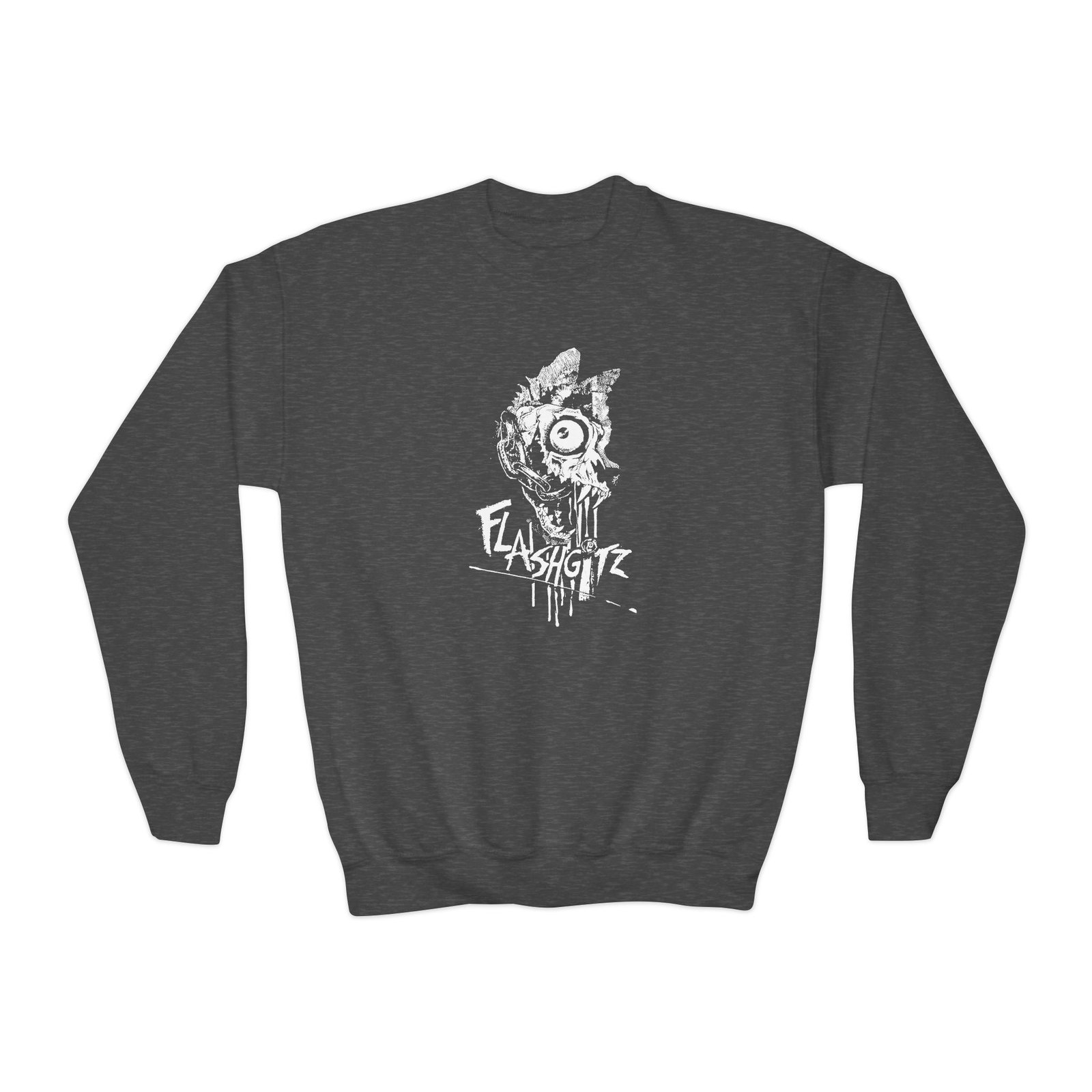 Youth Flashgitz Lupus Mortem Crewneck Sweatshirt