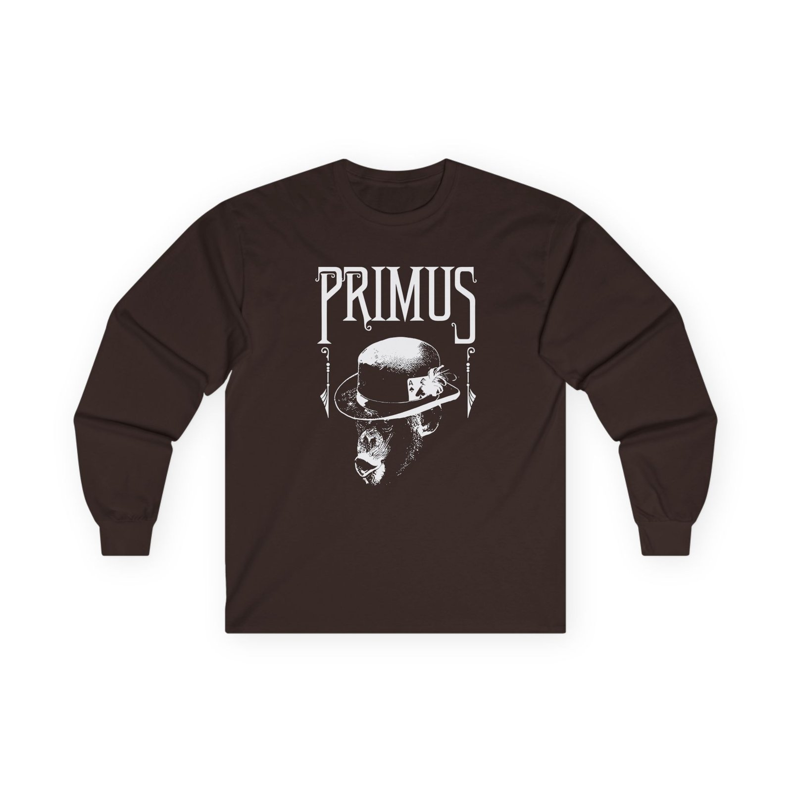 Primus Monkey Charcoal Unisex Ultra Cotton Long Sleeve Tee