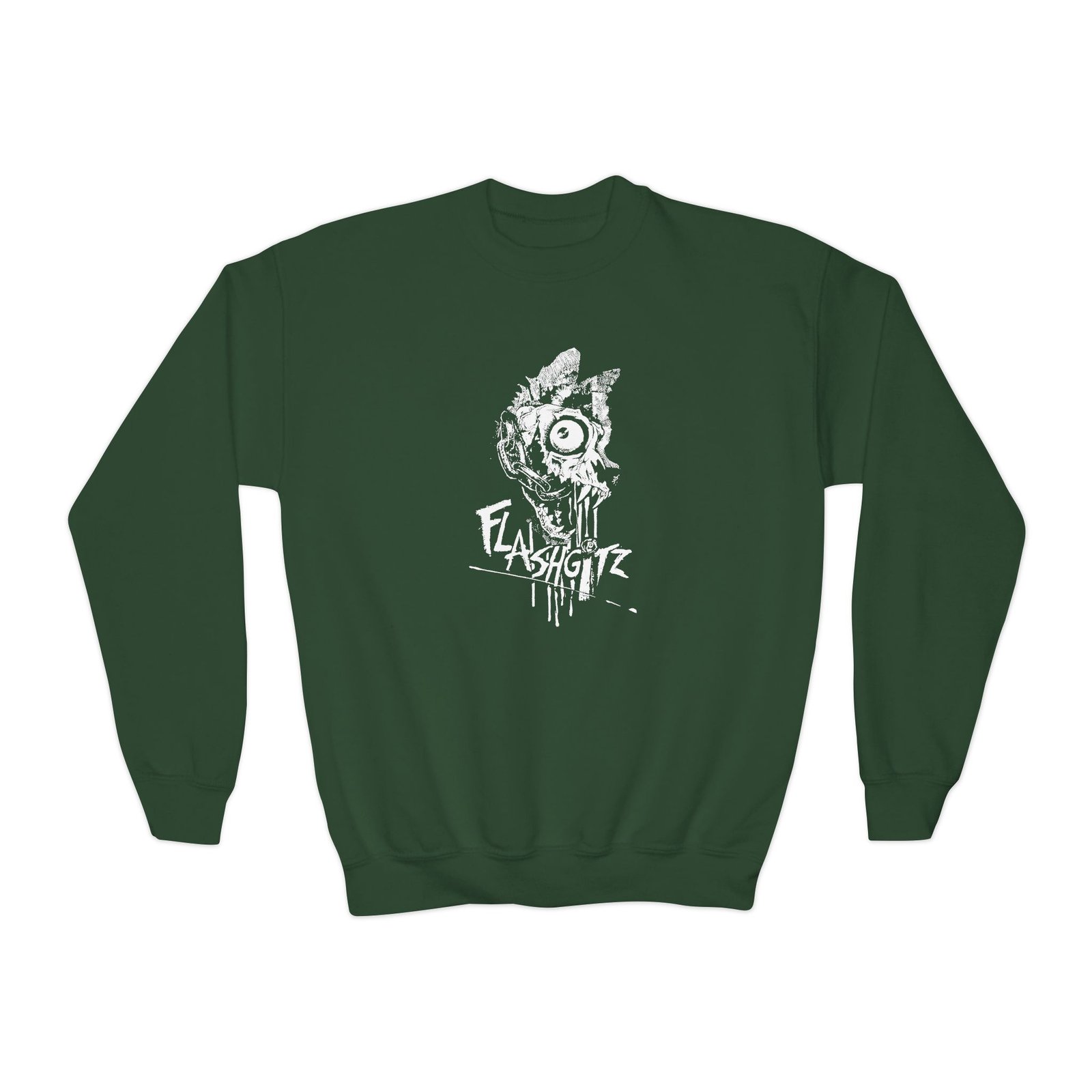 Youth Flashgitz Lupus Mortem Crewneck Sweatshirt