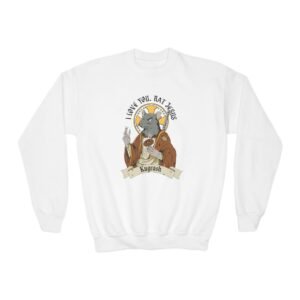 Youth Dropout  Rat Jesus Crewneck Sweatshirt
