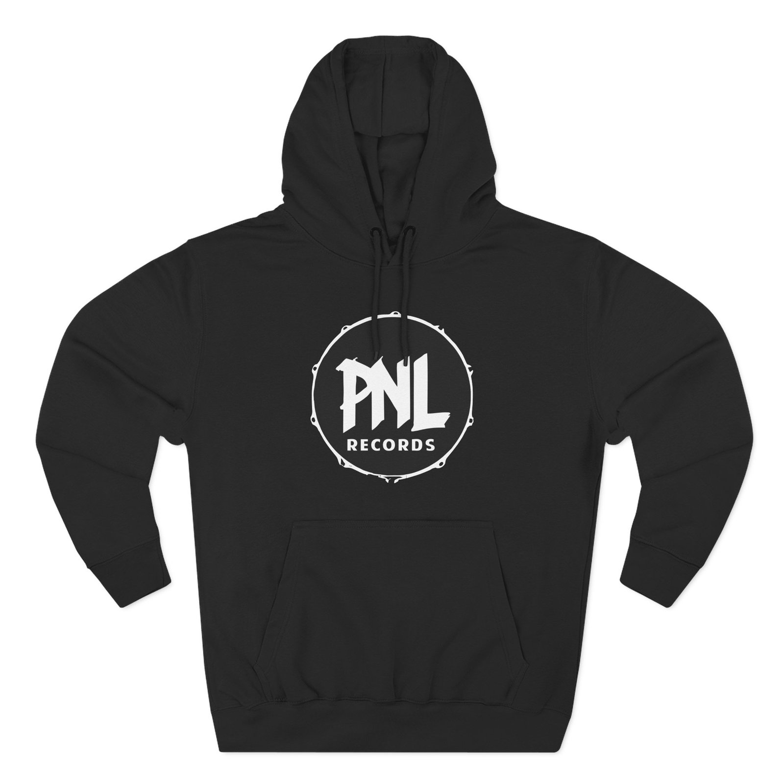 Pnl Records Three-Panel Fleece Hoodie