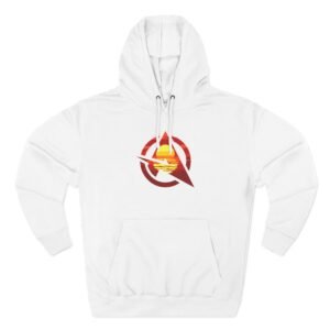 Ali-a Whiteout Logo Three-Panel Fleece Hoodie