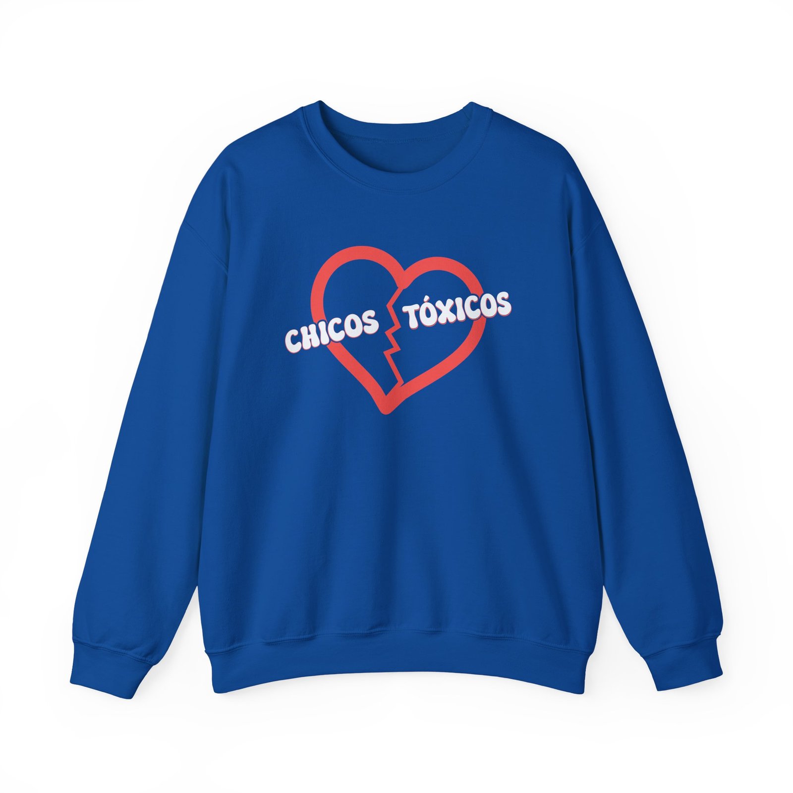 Chicos Toxicos Ya No Creo en El Amor Unisex Heavy Blend™ Crewneck Sweatshirt