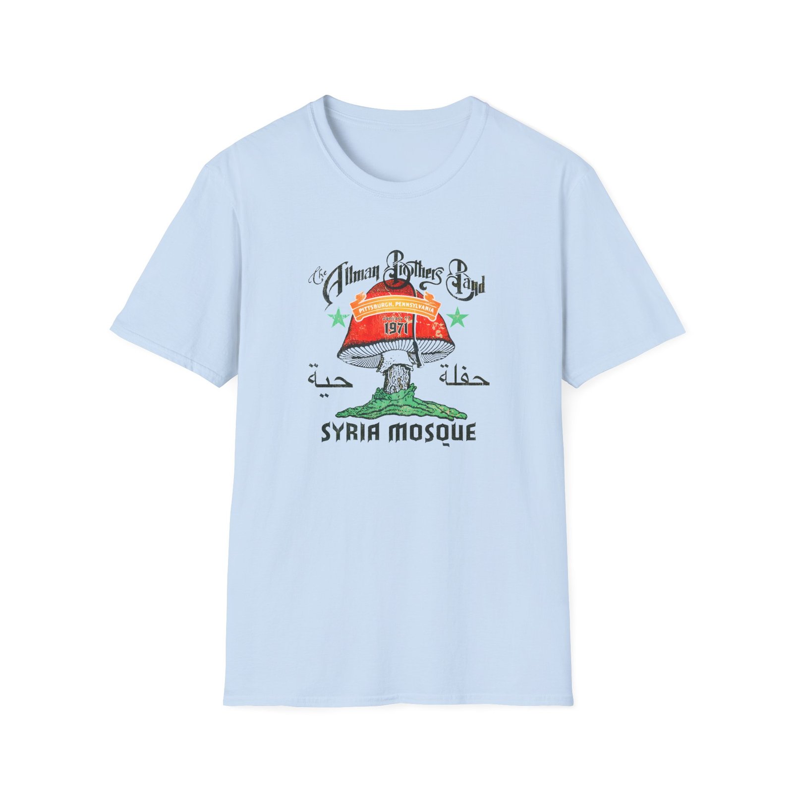 The Allman Brothers Pittsburgh 1971 Unisex Softstyle T-shirt