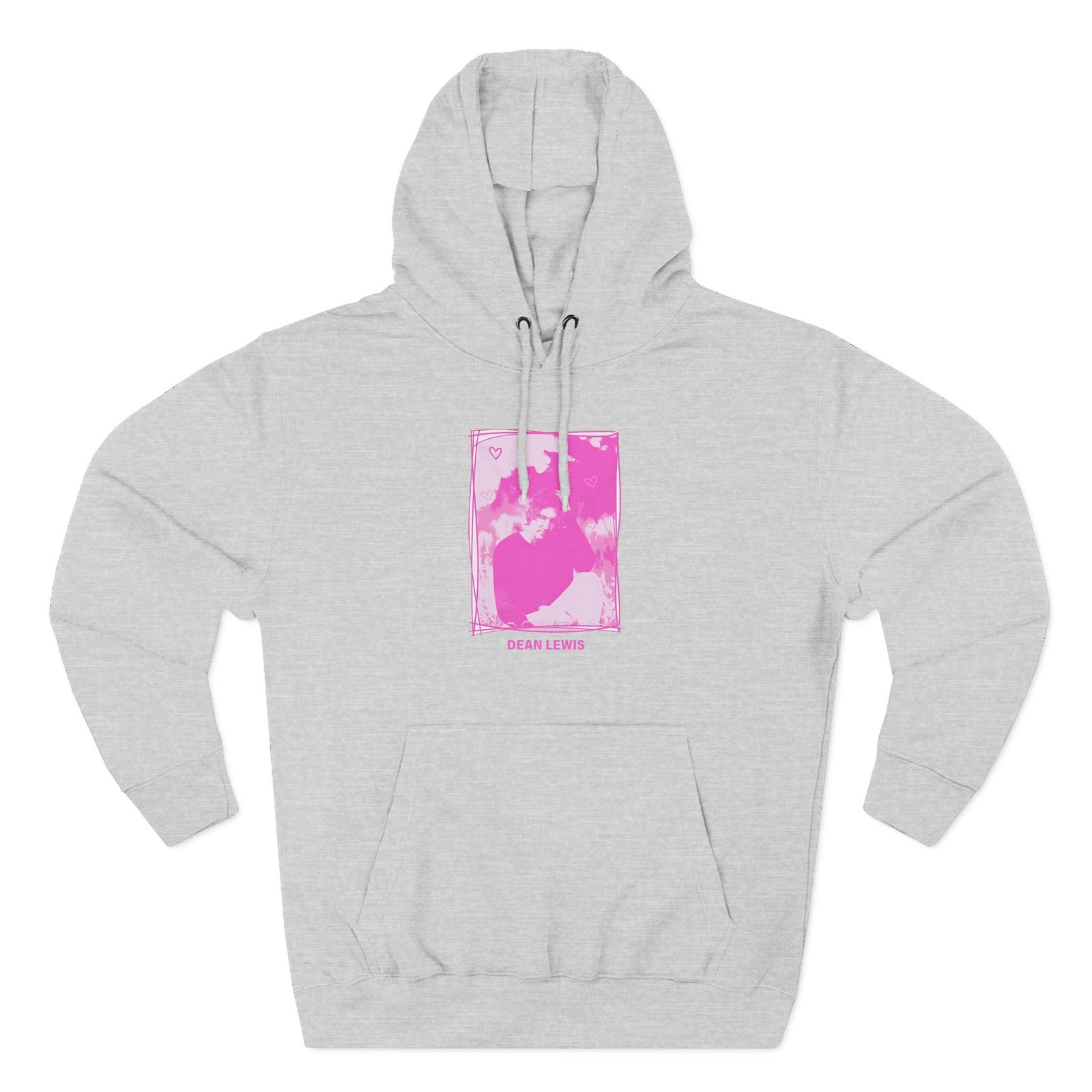 Dean Lewis Pink Photo Three-Panel Fleece Hoodie