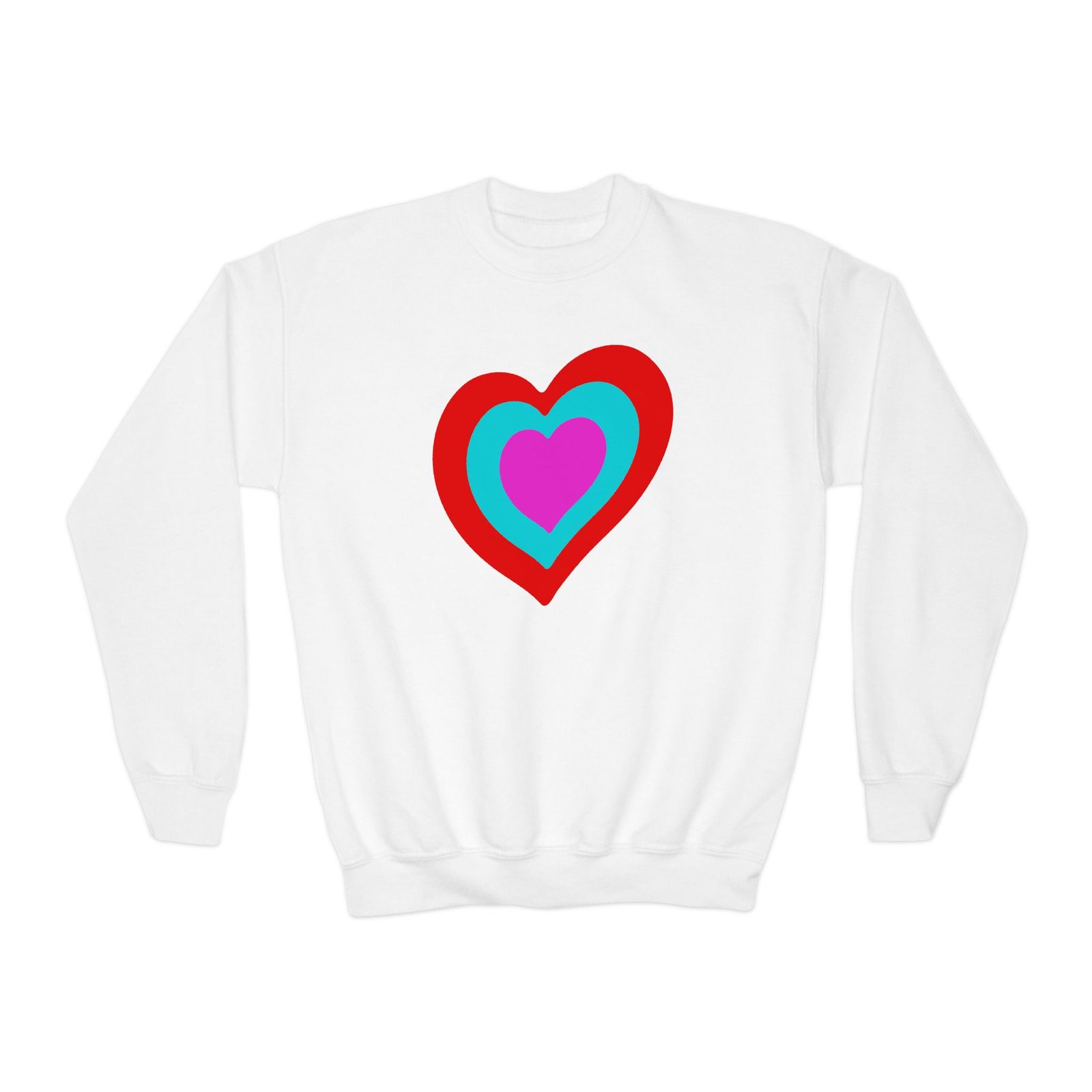 Youth Eurovision Heart Crewneck Sweatshirt