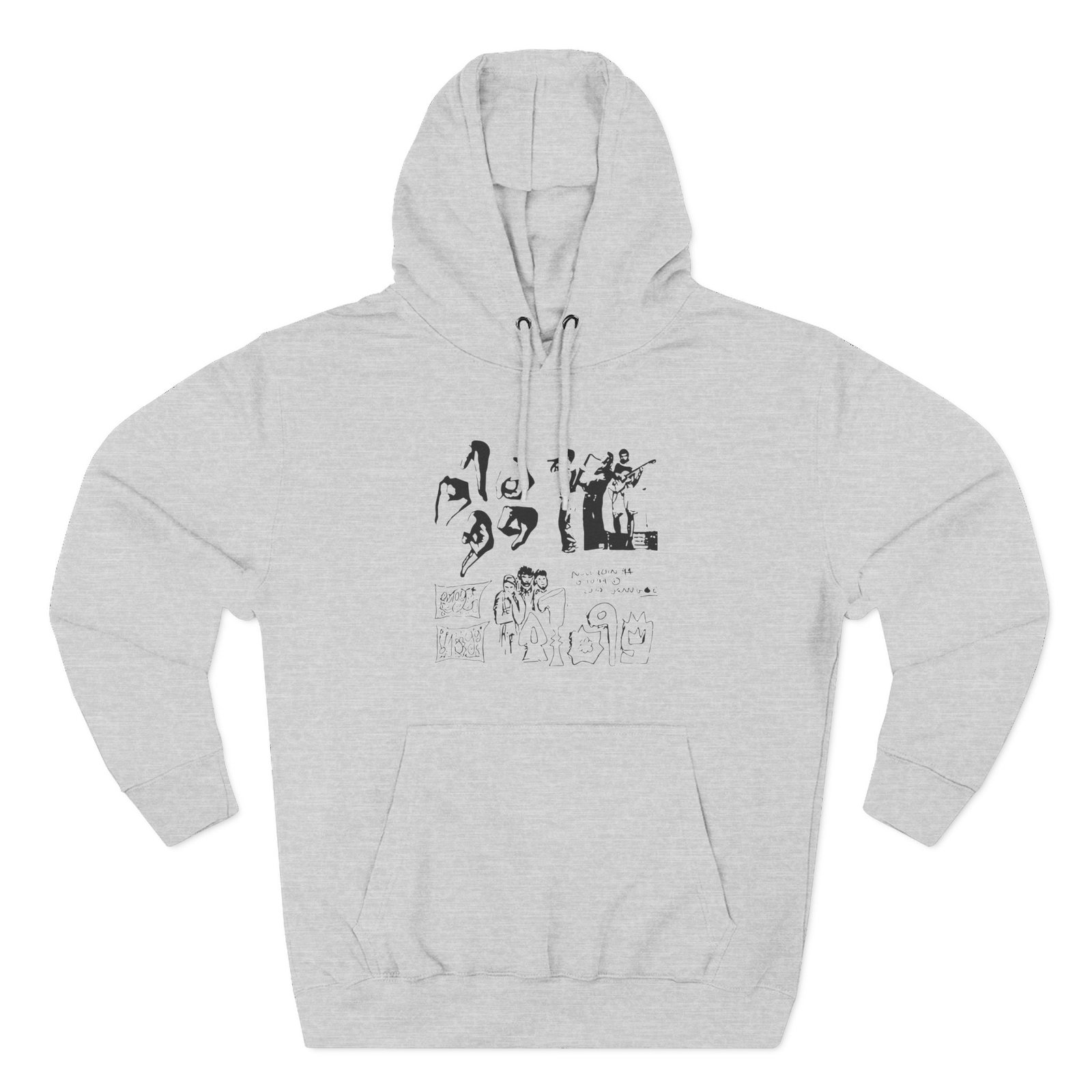01099 Skizzen Three-Panel Fleece Hoodie