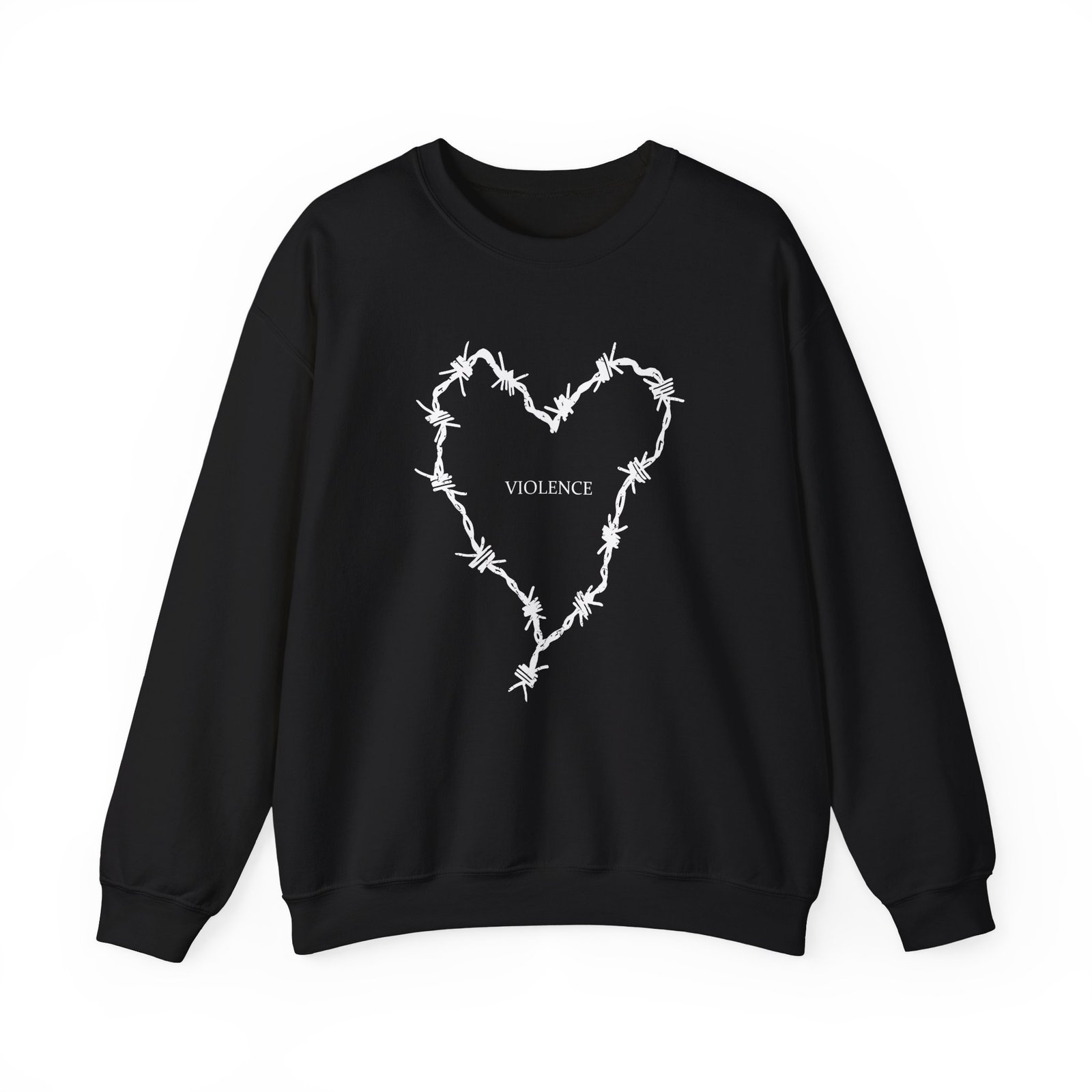 Frank Iero Barbed Wire Hear Unisex Heavy Blend™ Crewneck Sweatshirt