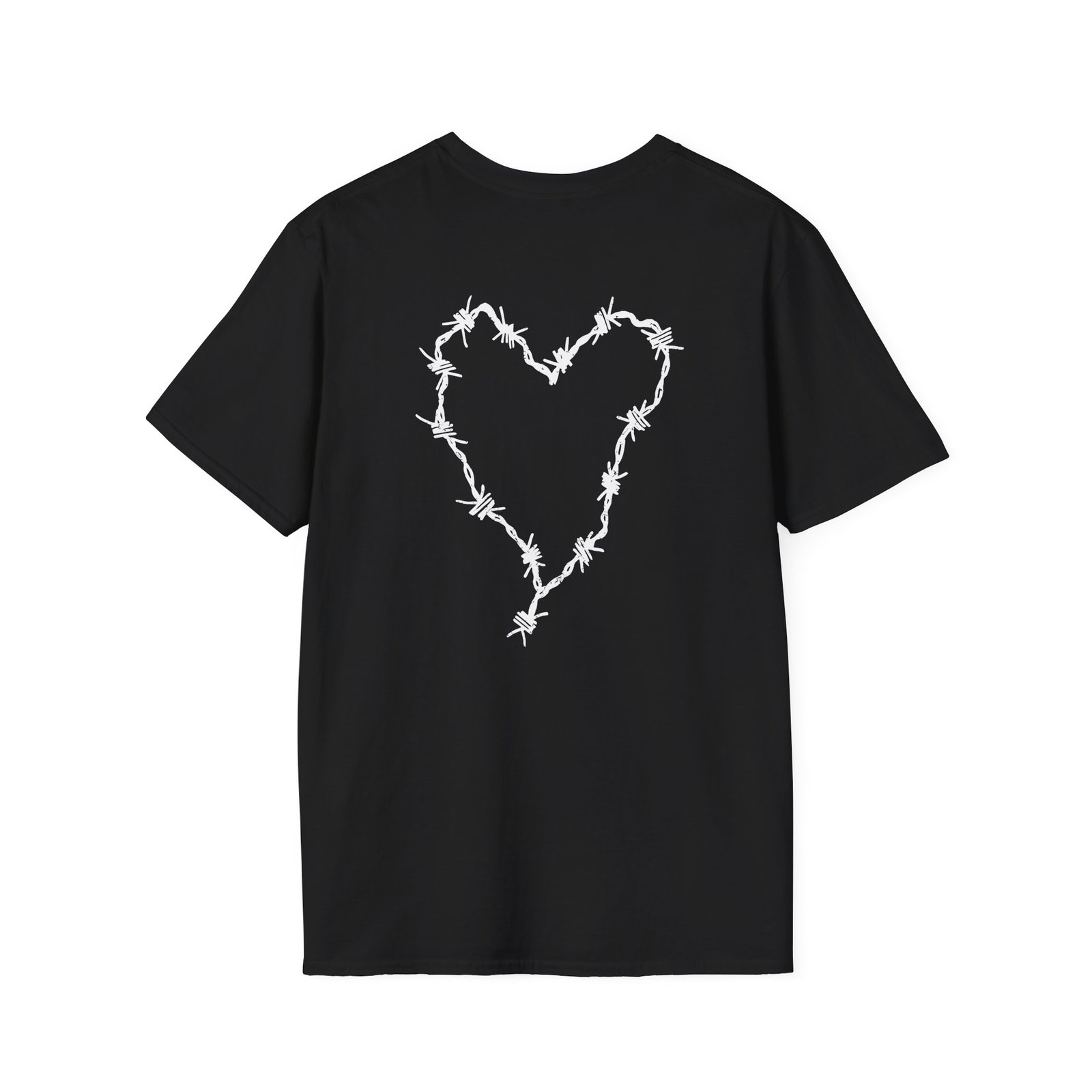 Frank Iero Barbed Wire Heart Unisex Softstyle T-Shirt