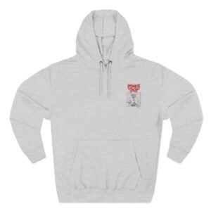 Power Trip Gas Mask Three-Panel Fleece Hoodie