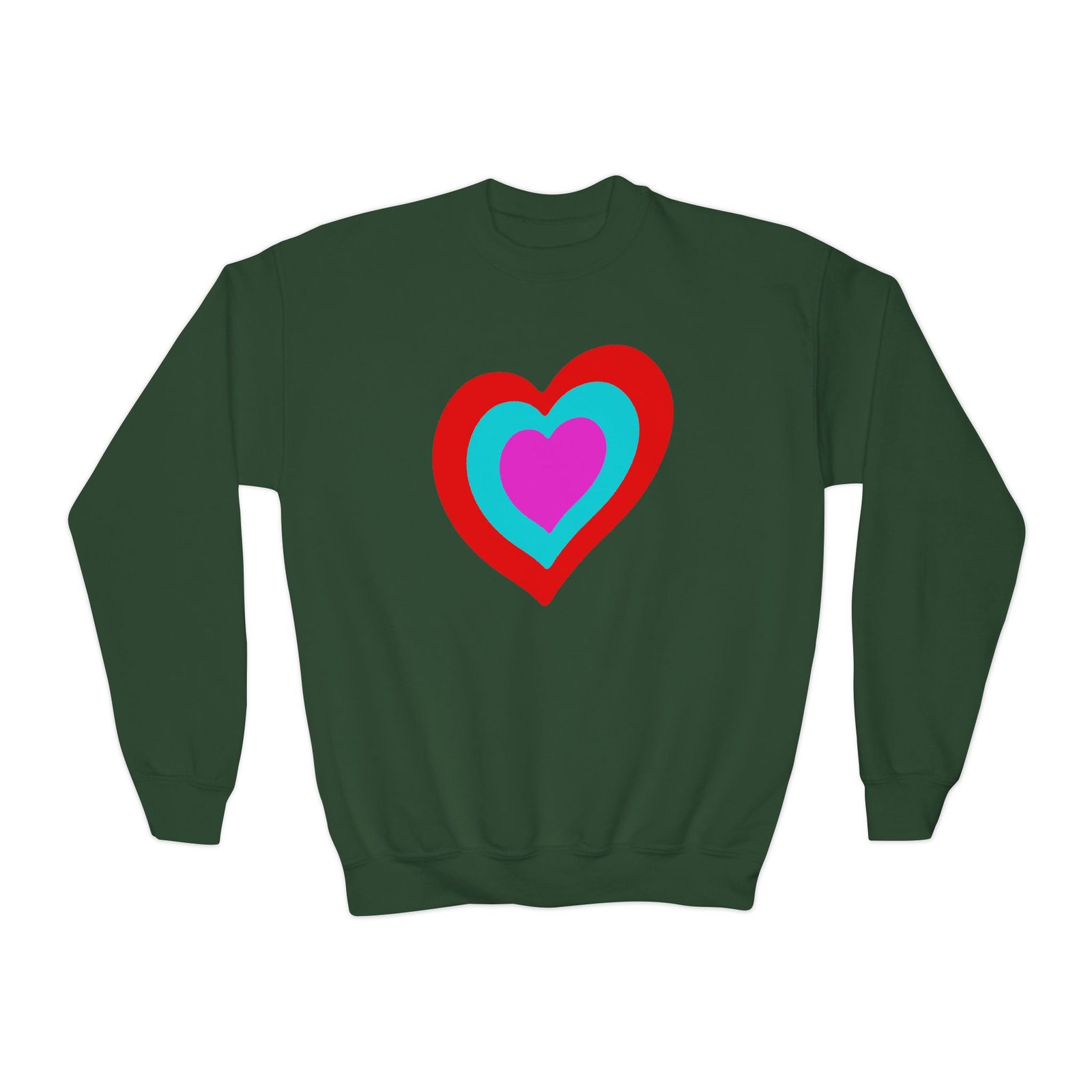 Youth Eurovision Heart Crewneck Sweatshirt